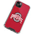 Ohio State University Buckeyes Red Logo iPhone 14 Plus Clear Case