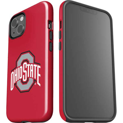 Ohio State University Buckeyes Red Logo iPhone 15 Plus Impact Case