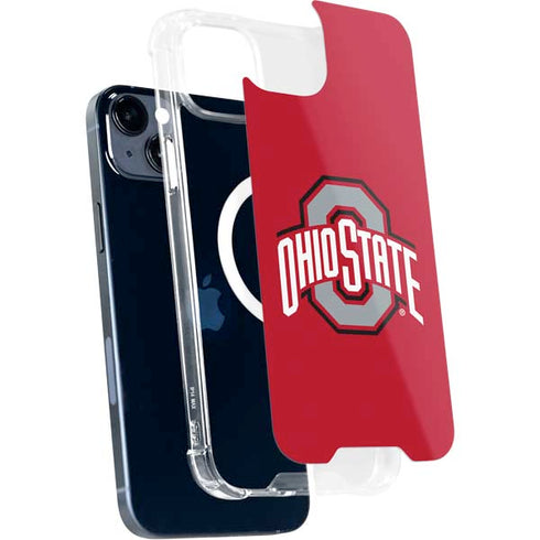 Ohio State University Buckeyes Red Logo iPhone 15 Plus MagSafe Case