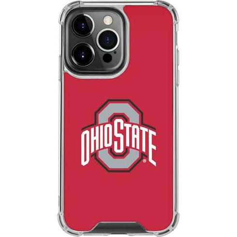 Ohio State University Buckeyes Red Logo iPhone 15 Pro Clear Case