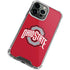 Ohio State University Buckeyes Red Logo iPhone 14 Pro Clear Case
