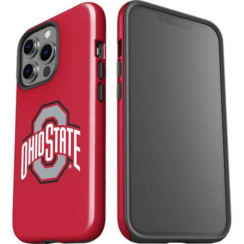 Ohio State University Buckeyes Red Logo iPhone 15 Pro Impact Case