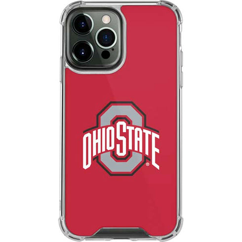Ohio State University Buckeyes Red Logo iPhone 14 Pro Max Clear Case
