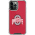 Ohio State University Buckeyes Red Logo iPhone 14 Pro Max Clear Case
