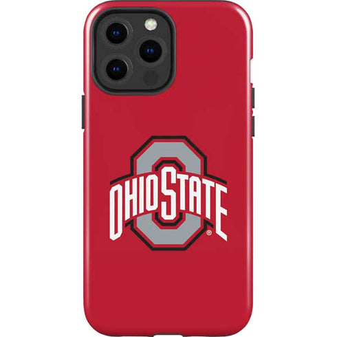 Ohio State University Buckeyes Red Logo iPhone 15 Pro Max Impact Case