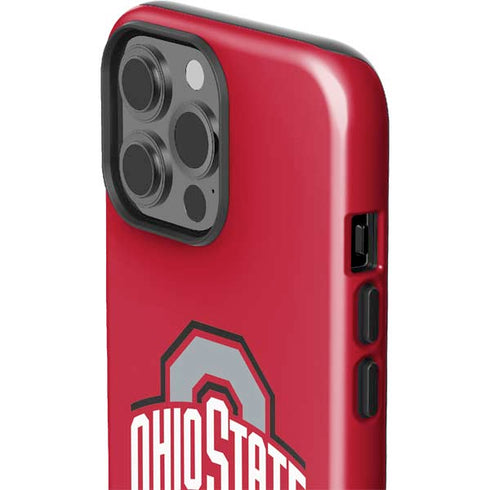 Ohio State University Buckeyes Red Logo iPhone 15 Pro Max Impact Case
