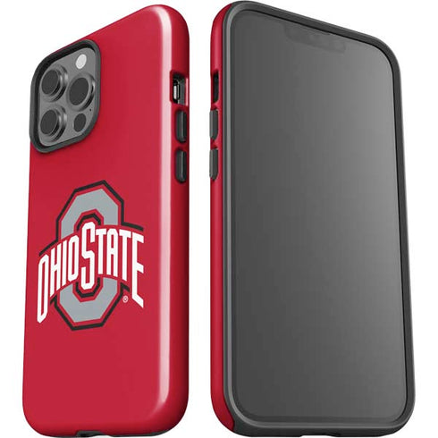 Ohio State University Buckeyes Red Logo iPhone 15 Pro Max Impact Case