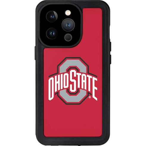 Ohio State University Buckeyes Red Logo iPhone 14 Pro Waterproof Case