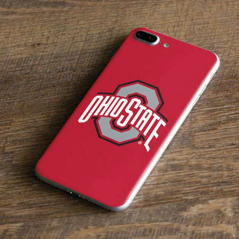 Ohio State University Buckeyes Red Logo iPhone 8 Plus Skin