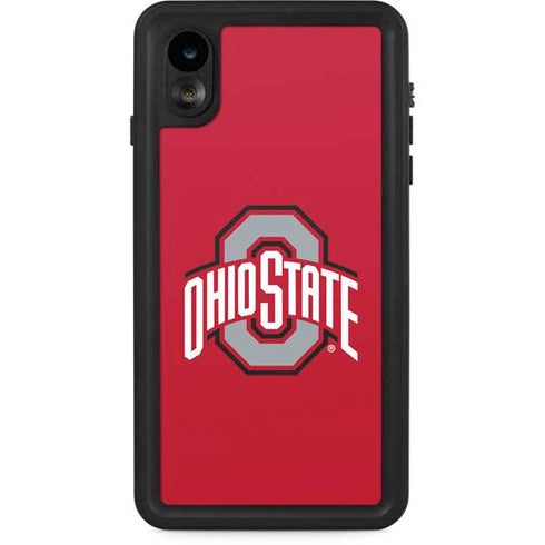 Ohio State University Buckeyes Red Logo iPhone XR Waterproof Case