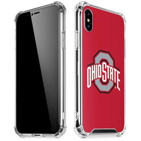 Ohio State University Buckeyes Red Logo iPhone XS Max Clear Case