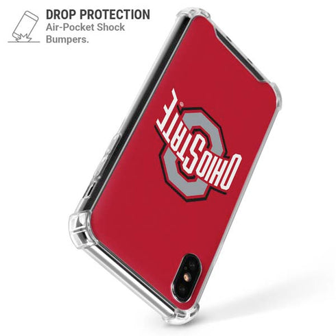 Ohio State University Buckeyes Red Logo iPhone XS Max Clear Case