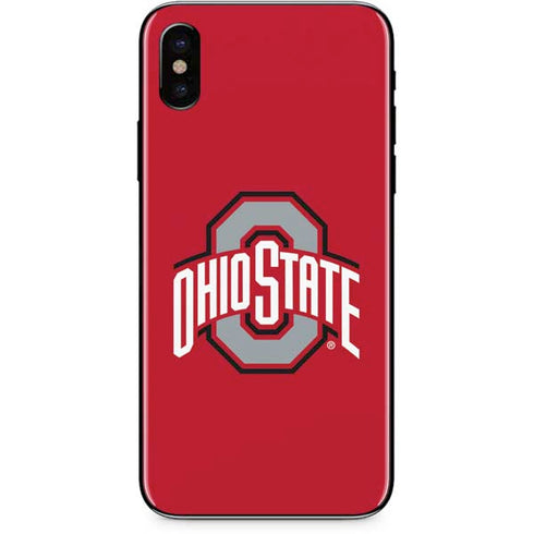 Ohio State University Buckeyes Red Logo iPhone XS Skin