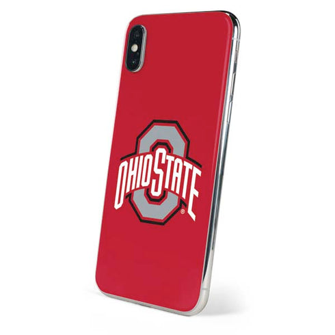 Ohio State University Buckeyes Red Logo iPhone XS Skin