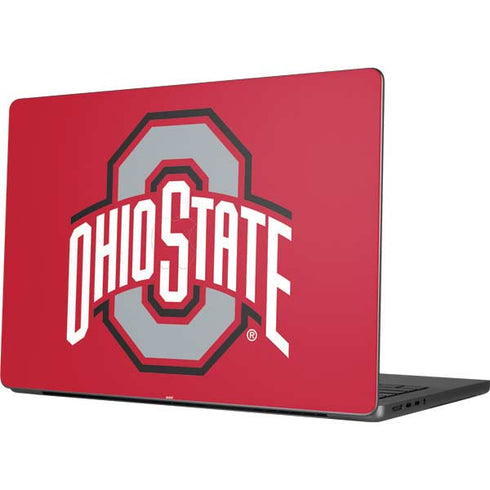 Ohio State University Buckeyes Red Logo MacBook Pro 14in (2021-24) Skin