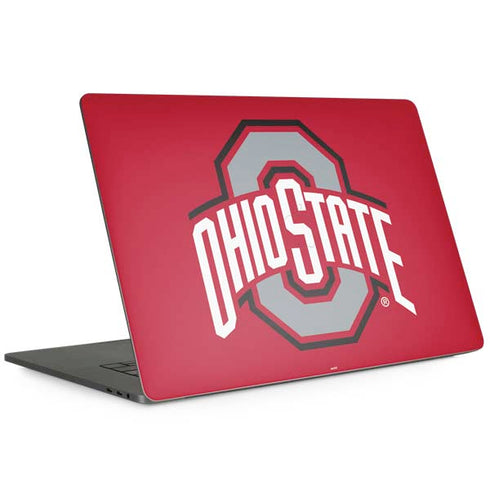 Ohio State University Buckeyes Red Logo Apple MacBook Pro 15-inch Skin