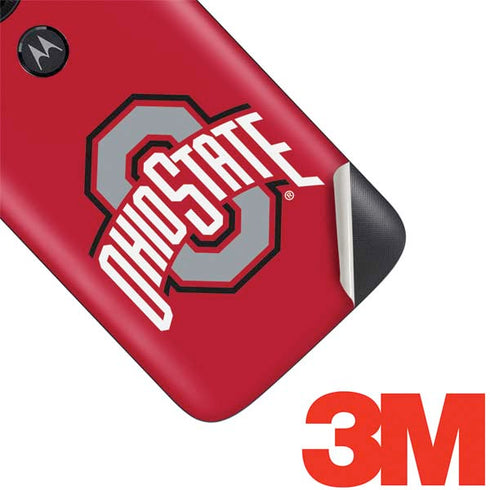 Ohio State University Buckeyes Red Logo Moto E5 Play Skin