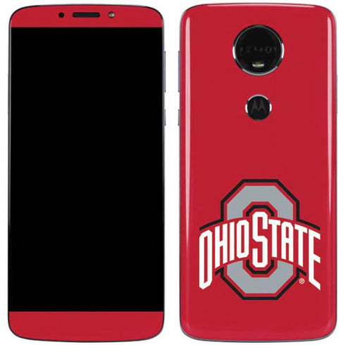 Ohio State University Buckeyes Red Logo Moto E5 Plus Skin
