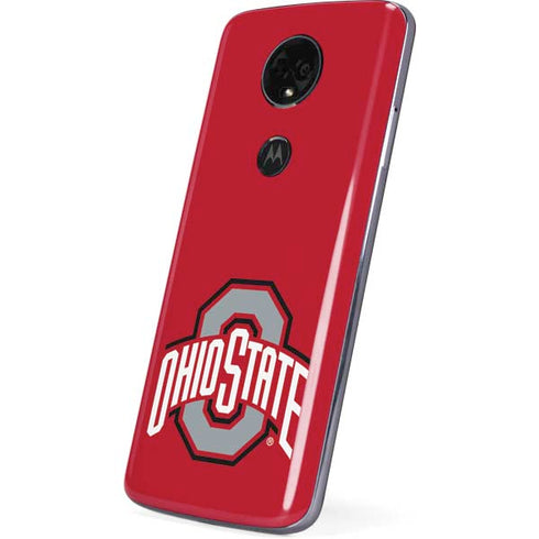 Ohio State University Buckeyes Red Logo Moto E5 Plus Skin