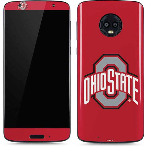 Ohio State University Buckeyes Red Logo Moto G6 Skin