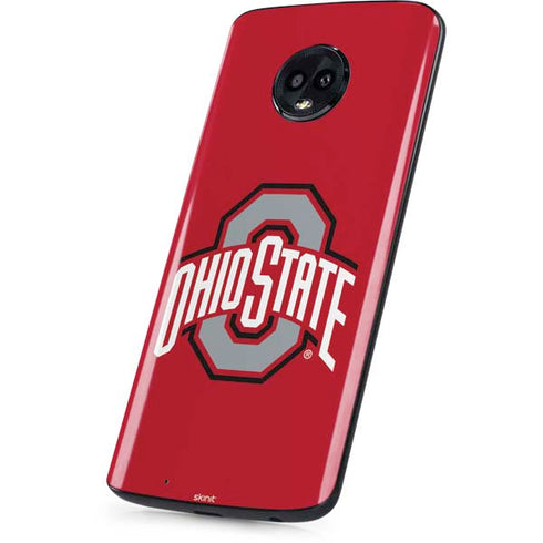 Ohio State University Buckeyes Red Logo Moto G6 Skin