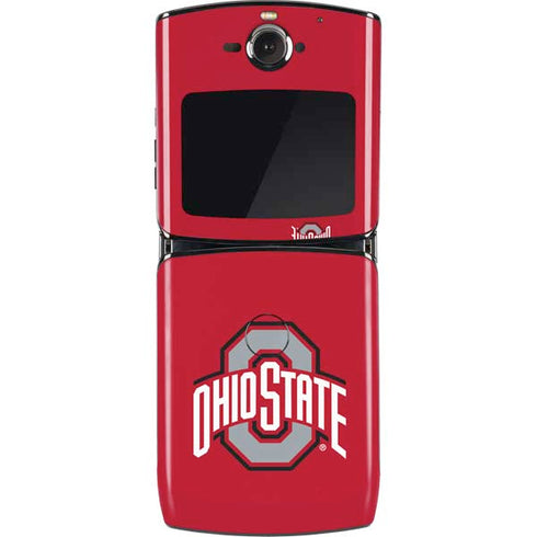 Ohio State University Buckeyes Red Logo Motorola RAZR Skin