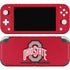 Ohio State University Buckeyes Red Logo Nintendo Switch Lite Skin