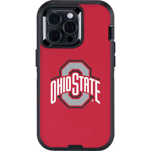 Ohio State University Buckeyes Red Logo Otterbox Defender iPhone Skin