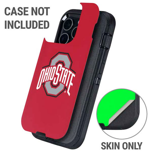 Ohio State University Buckeyes Red Logo Otterbox Defender iPhone Skin