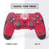Ohio State University Buckeyes Red Logo PS4 Controller Skin
