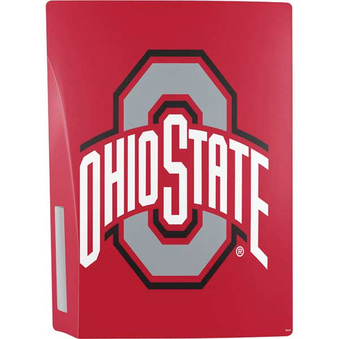 Ohio State University Buckeyes Red Logo PS5 Bundle Skin