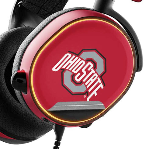 Ohio State University Buckeyes Red Logo SteelSeries Arctis 3 Skin