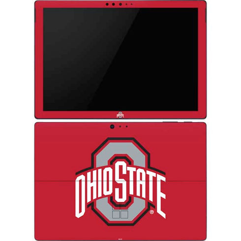 Ohio State University Buckeyes Red Logo Surface Pro 6 Skin