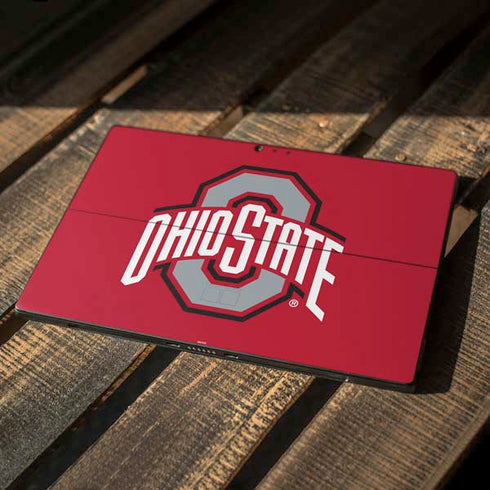 Ohio State University Buckeyes Red Logo Surface Pro 6 Skin