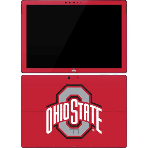 Ohio State University Buckeyes Red Logo Surface Pro 7 Skin