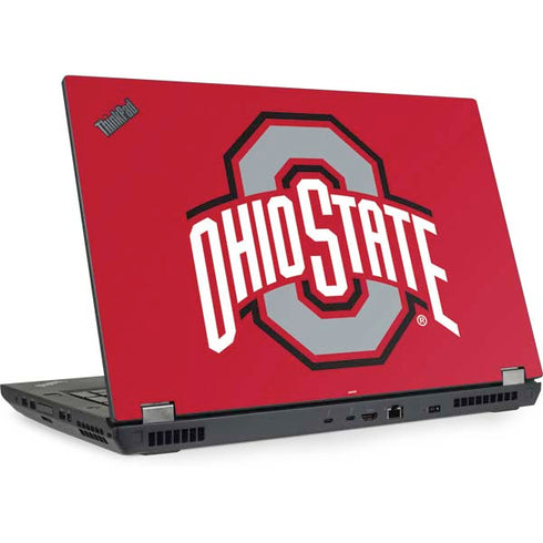 Ohio State University Buckeyes Red Logo Lenovo ThinkPad Skin