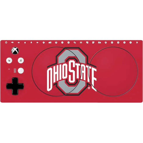 Ohio State University Buckeyes Red Logo Xbox Adaptive Controller Skin