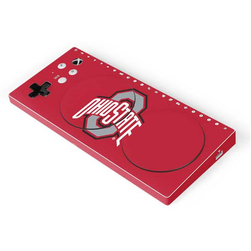 Ohio State University Buckeyes Red Logo Xbox Adaptive Controller Skin