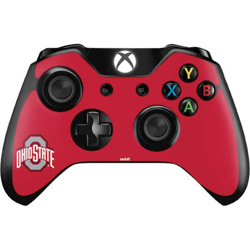 Ohio State University Buckeyes Red Logo Xbox One Controller Skin