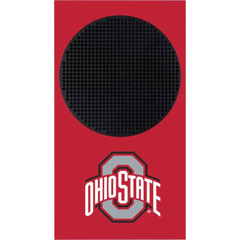 Ohio State University Buckeyes Red Logo Xbox Series S Bundle Skin