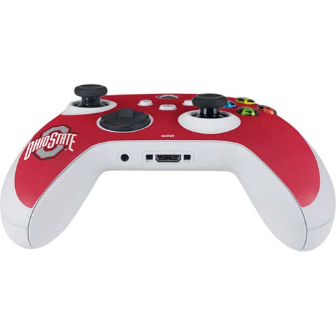 Ohio State University Buckeyes Red Logo Xbox Series S Controller Skin