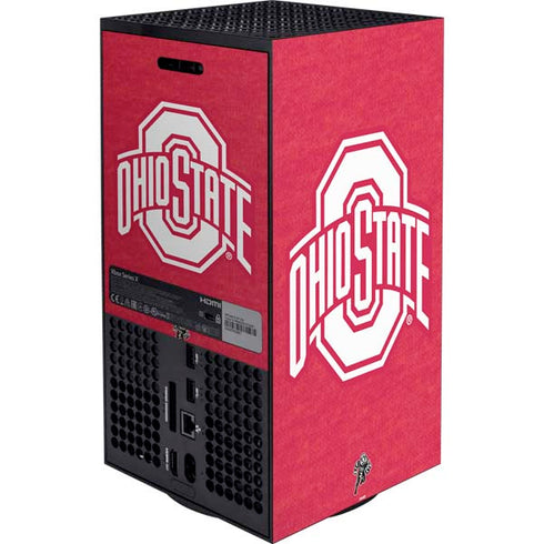 Ohio State University Buckeyes Red Logo Xbox Series X Bundle Skin
