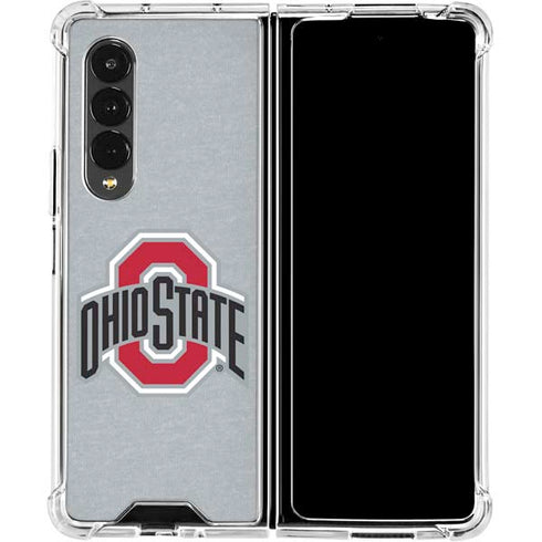 Ohio State University OSU Logo Galaxy Z Fold4 5G Clear Case