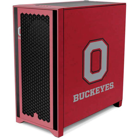 Ohio State University OSU O Corsair 4000D Tempered Glass Mid-Tower ATX Case Skin