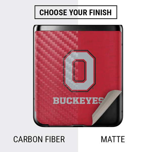 Ohio State University OSU O Galaxy Z Flip Skin