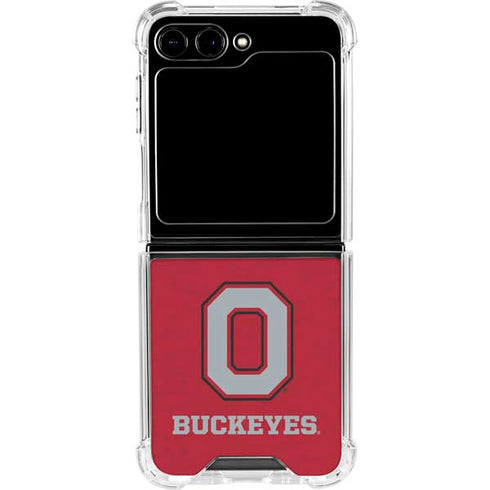 Ohio State University OSU O Galaxy Z Flip5 5G Clear Case