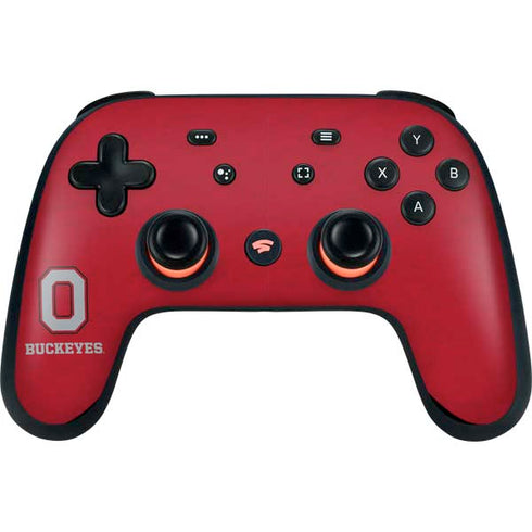 Ohio State University OSU O Google Stadia Controller Skin
