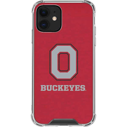 Ohio State University OSU O iPhone 12 Clear Case