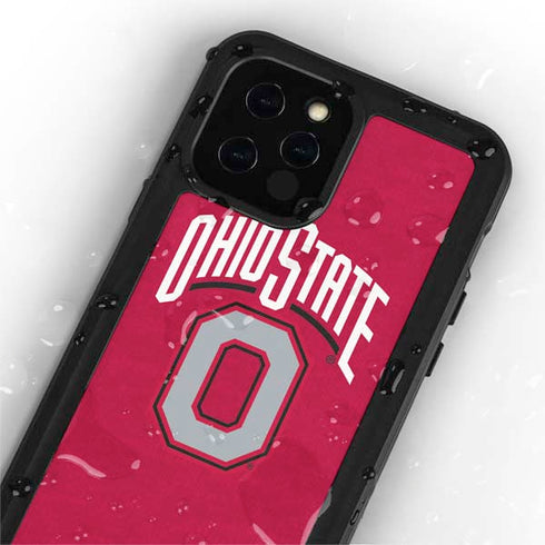 Ohio State University OSU O iPhone 12 Pro Waterproof Case