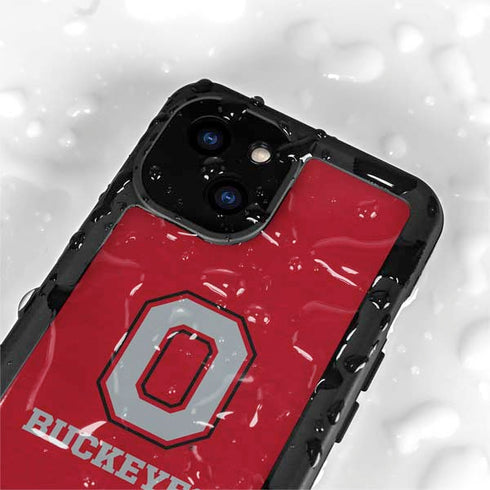 Ohio State University OSU O iPhone 15 Waterproof Case